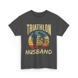 Husband Sport Triathlete Cycling T-Shirt - Dark Heather