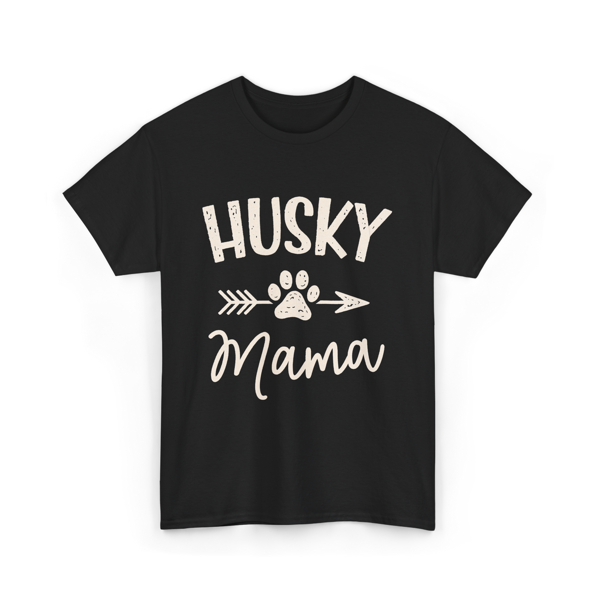 Husky Mama Husky Lover T-Shirt - Black