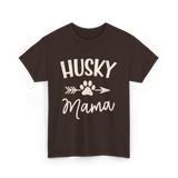 Husky Mama Husky Lover T-Shirt - Dark Chocolate