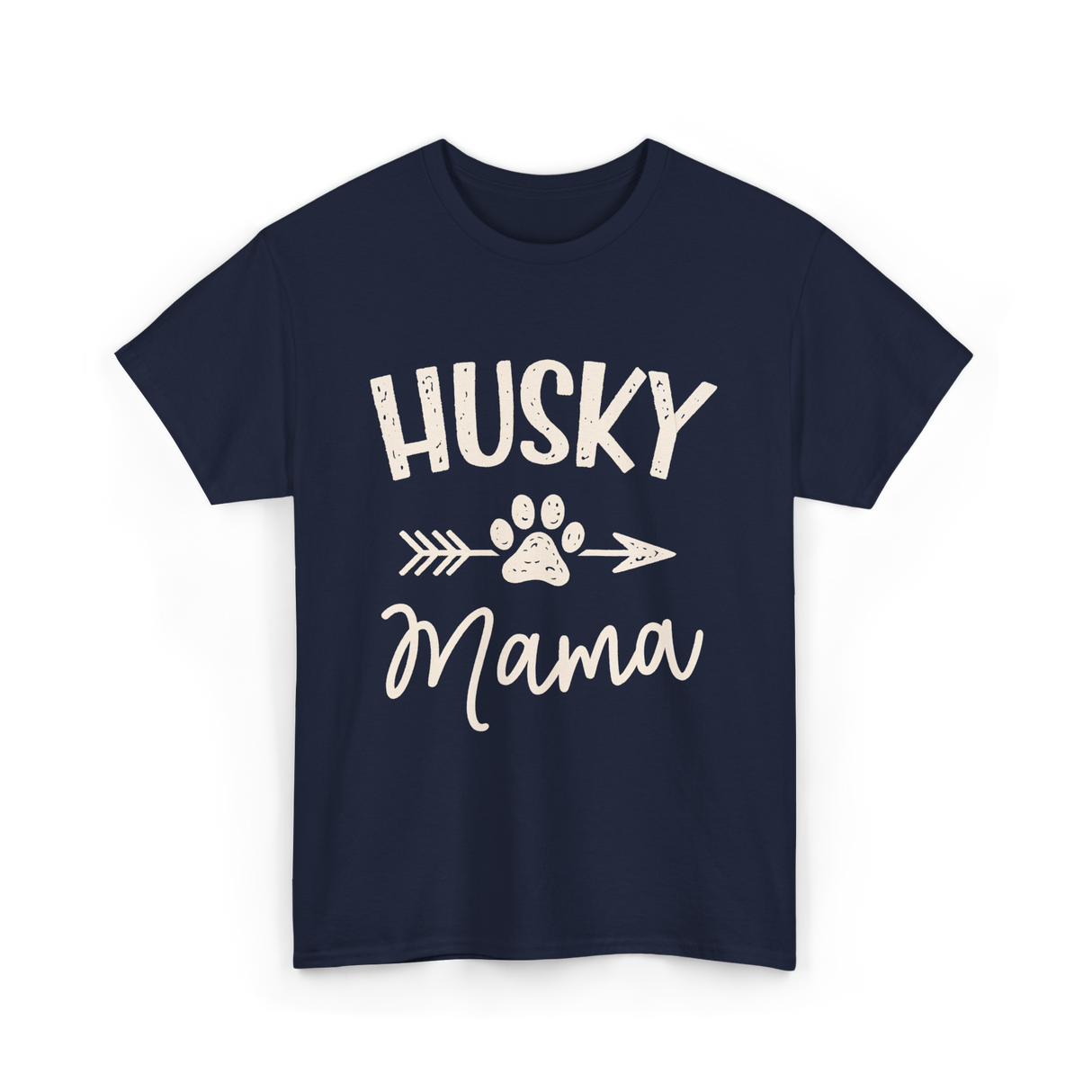 Husky Mama Husky Lover T-Shirt - Navy