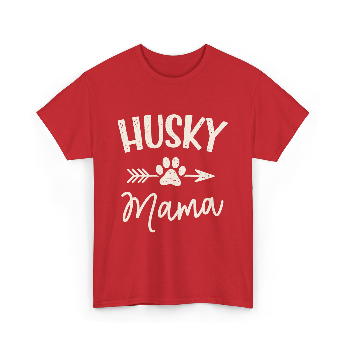 Husky Mama Husky Lover T-Shirt - Red