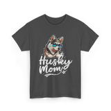 Husky Mom Dog Husky T-Shirt - Dark Heather