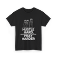 Hustle Hard Pray Harder Motivation T-Shirt - Black