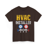 HVAC Installer Tech Technician T-Shirt - Dark Chocolate