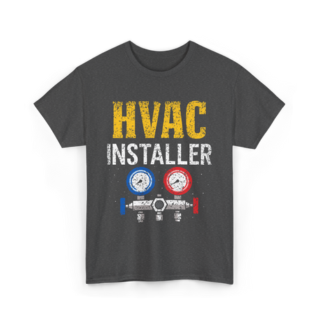 HVAC Installer Tech Technician T-Shirt - Dark Heather