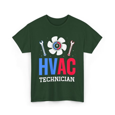 HVAC Technician HVAC Expert T-Shirt - Forest Green