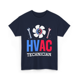 HVAC Technician HVAC Expert T-Shirt - Navy