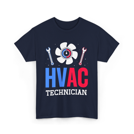 HVAC Technician HVAC Expert T-Shirt - Navy