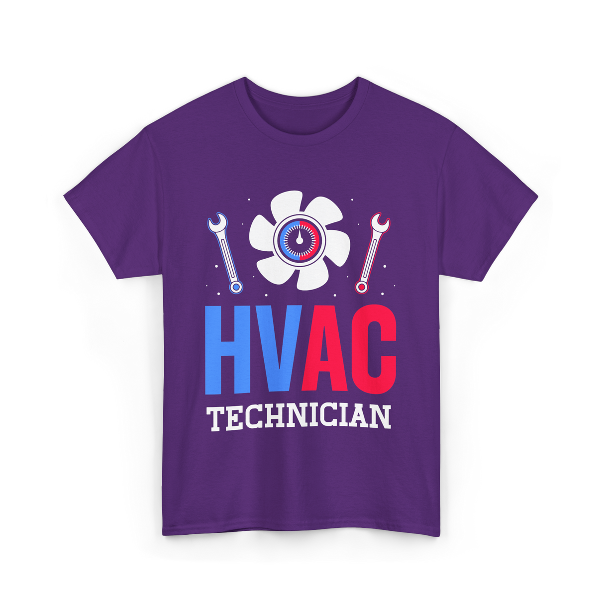 HVAC Technician HVAC Expert T-Shirt - Purple