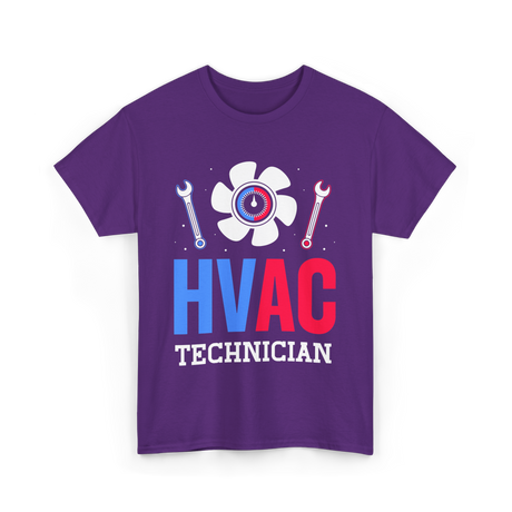 HVAC Technician HVAC Expert T-Shirt - Purple