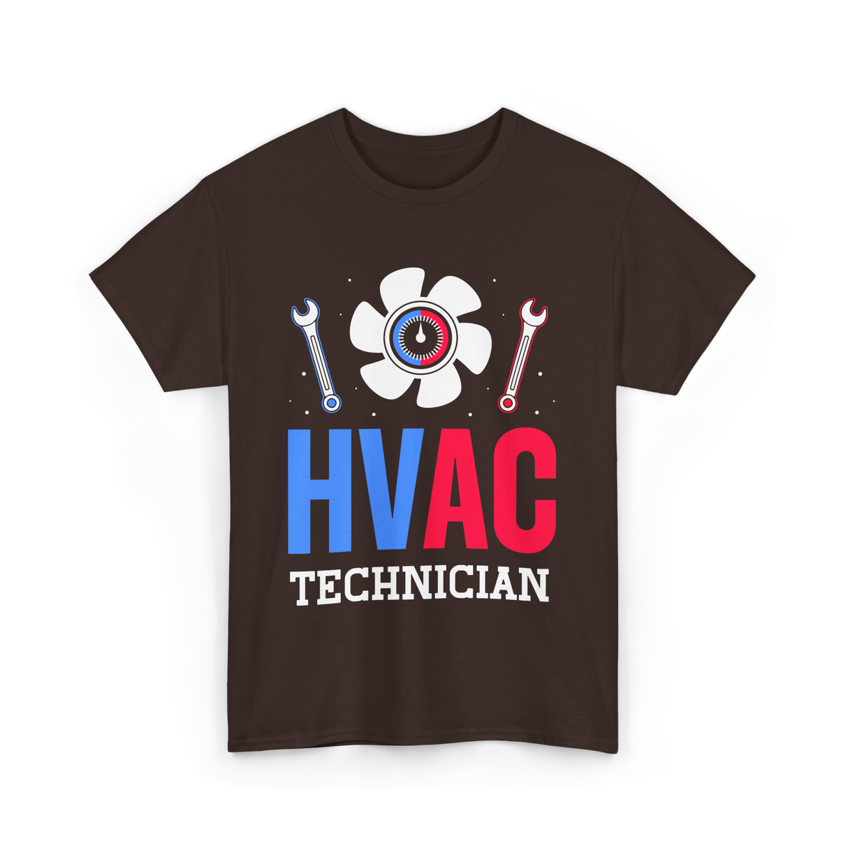 HVAC Technician HVAC Expert T-Shirt - Dark Chocolate