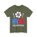 HVAC Technician HVAC Expert T-Shirt - Military Green