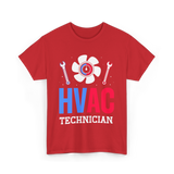 HVAC Technician HVAC Expert T-Shirt - Red