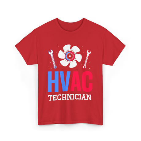 HVAC Technician HVAC Expert T-Shirt - Red