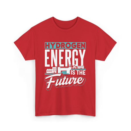 Hydrogen Energy Future Power T-Shirt - Red