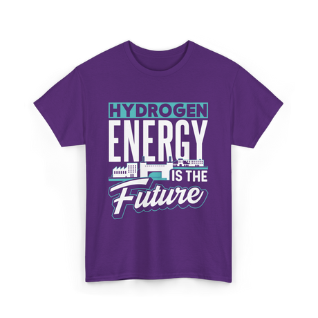 Hydrogen Energy Future Power T-Shirt - Purple