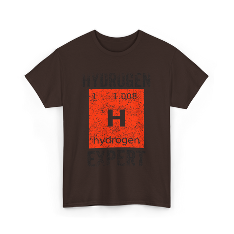 Hydrogen H Element Chemistry T-Shirt - Dark Chocolate