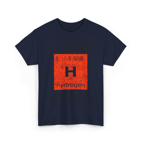 Hydrogen H Element Chemistry T-Shirt - Navy