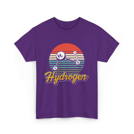 Hydrogen H2 Energy Science T-Shirt - Purple