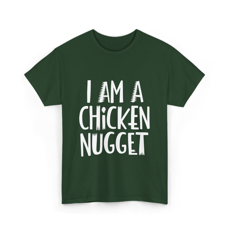 I Am A Chicken Nugget Costume T-Shirt - Forest Green