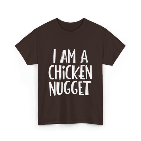 I Am A Chicken Nugget Costume T-Shirt - Dark Chocolate