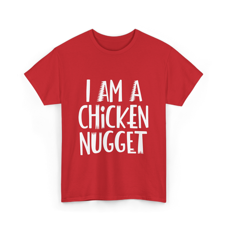 I Am A Chicken Nugget Costume T-Shirt - Red