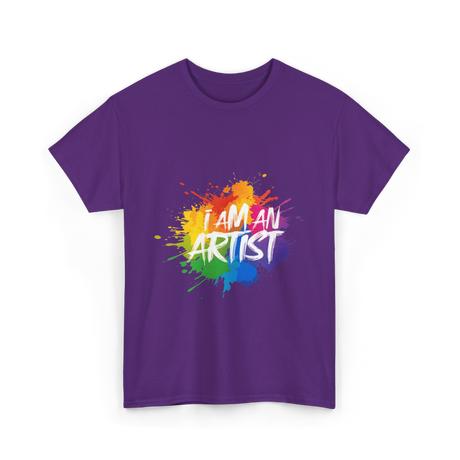 I Am An Artist Artist T-Shirt - Purple