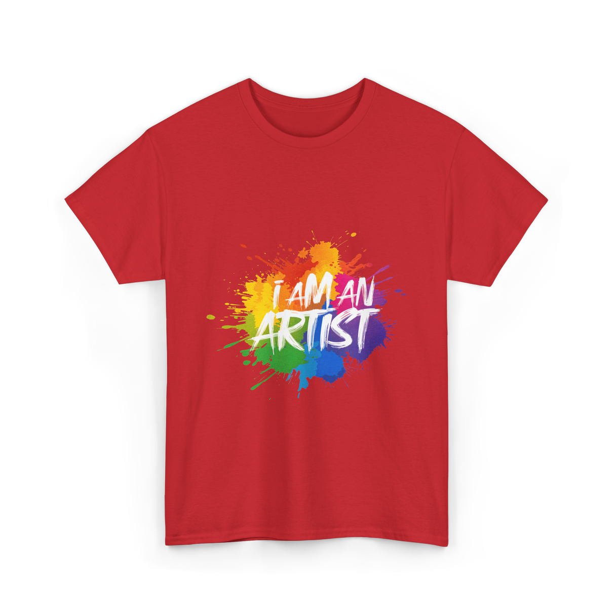 I Am An Artist Artist T-Shirt - Red