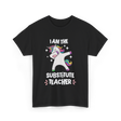 I Am The Substitute Teacher Unicorn T-Shirt - Black