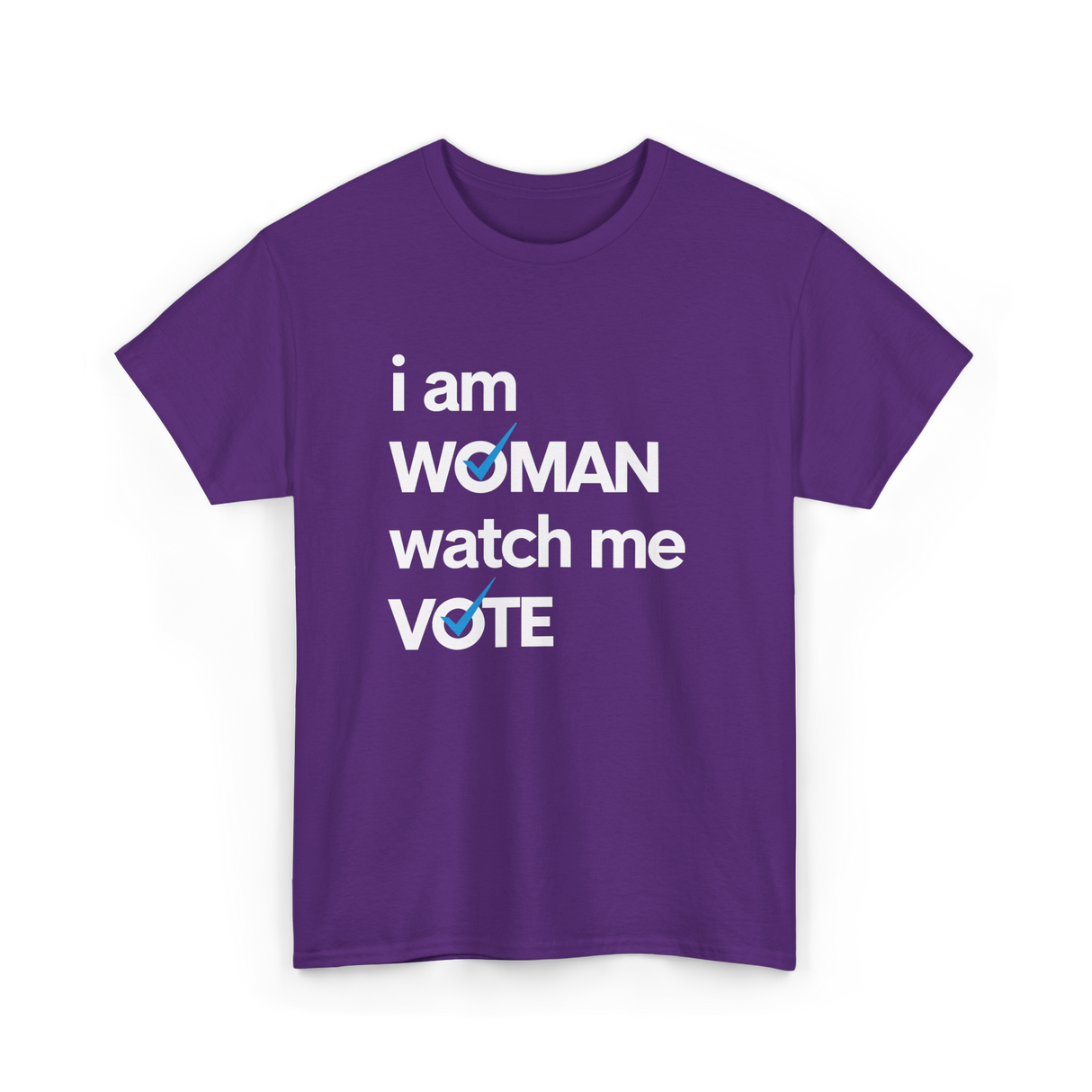 I Am Woman Vote 2024 T-Shirt - Purple