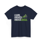 I Came I Mowed Lawn Care T-Shirt - Navy