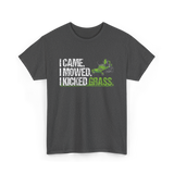 I Came I Mowed Lawn Care T-Shirt - Dark Heather