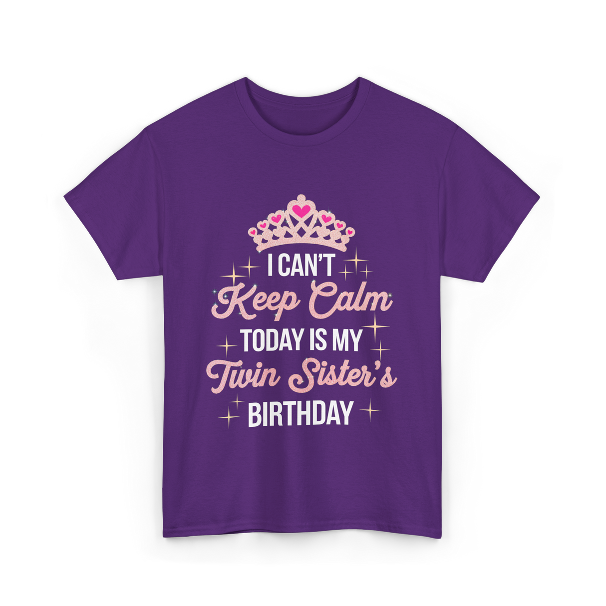 I Can't Keep Calm Birthday T-Shirt - Purple