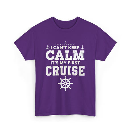 I Can't Keep Calm Cruise T-Shirt - Purple