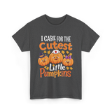 I Care for the Cutest Pumpkins Nurse T-Shirt - Dark Heather