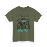 I Celebrate April Day Celebration T-Shirt - Military Green