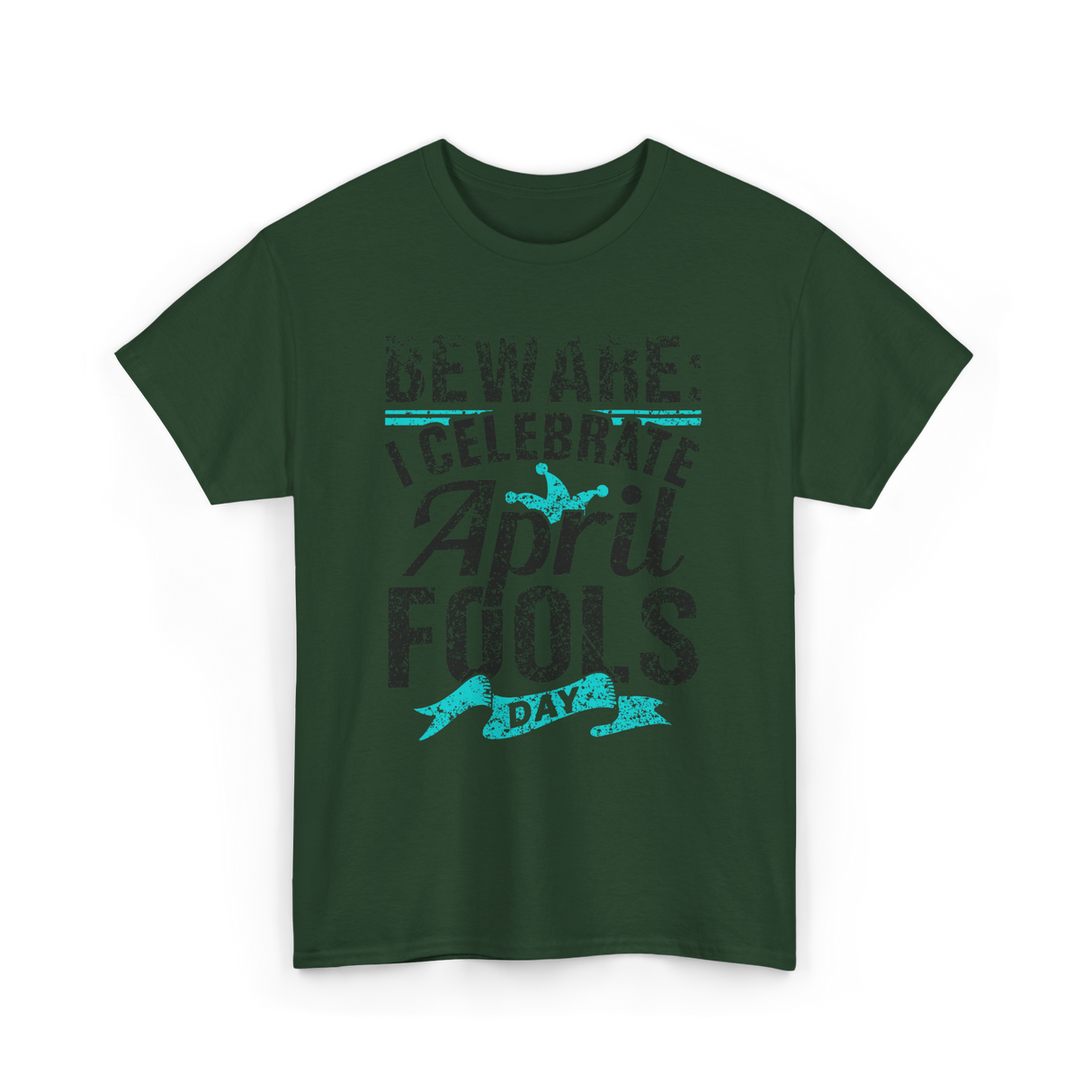 I Celebrate April Day Celebration T-Shirt - Forest Green