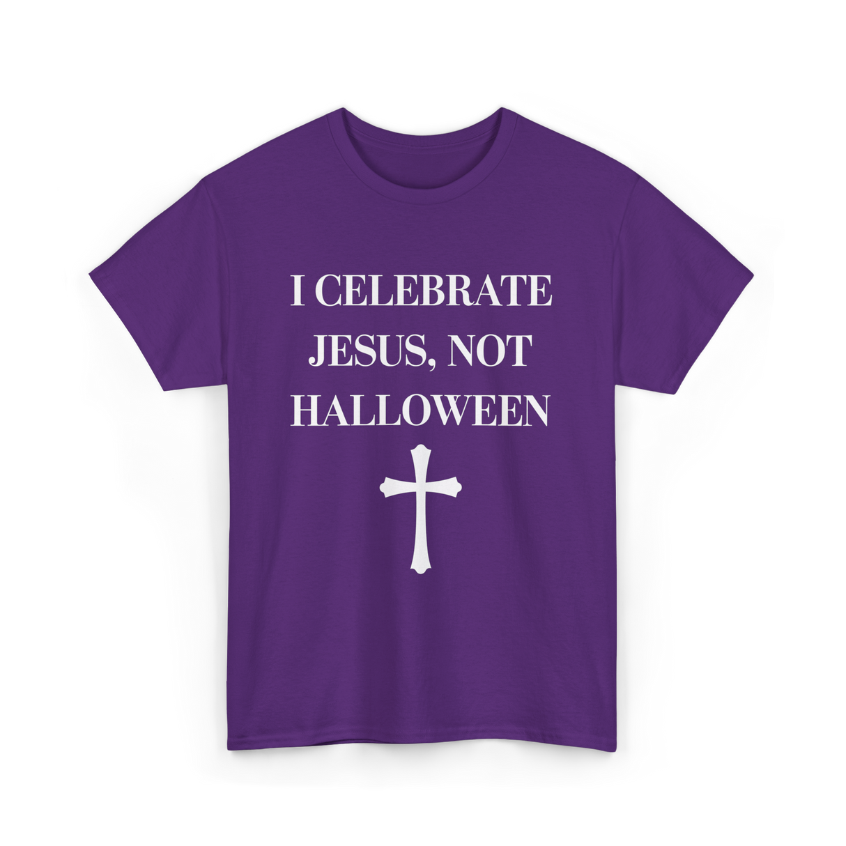 I Celebrate Jesus Christianity T-Shirt - Purple