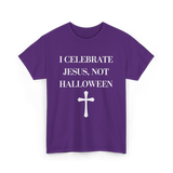 I Celebrate Jesus Christianity T-Shirt - Purple