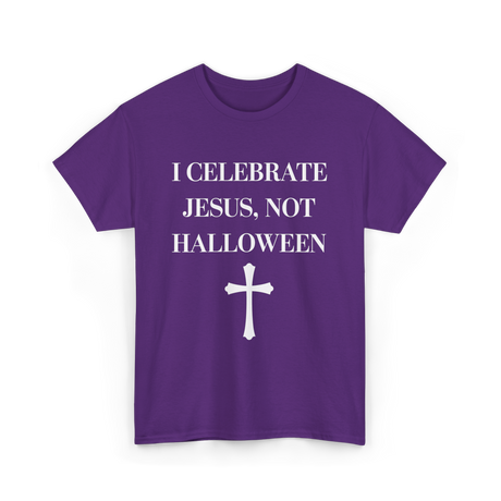 I Celebrate Jesus Christianity T-Shirt - Purple