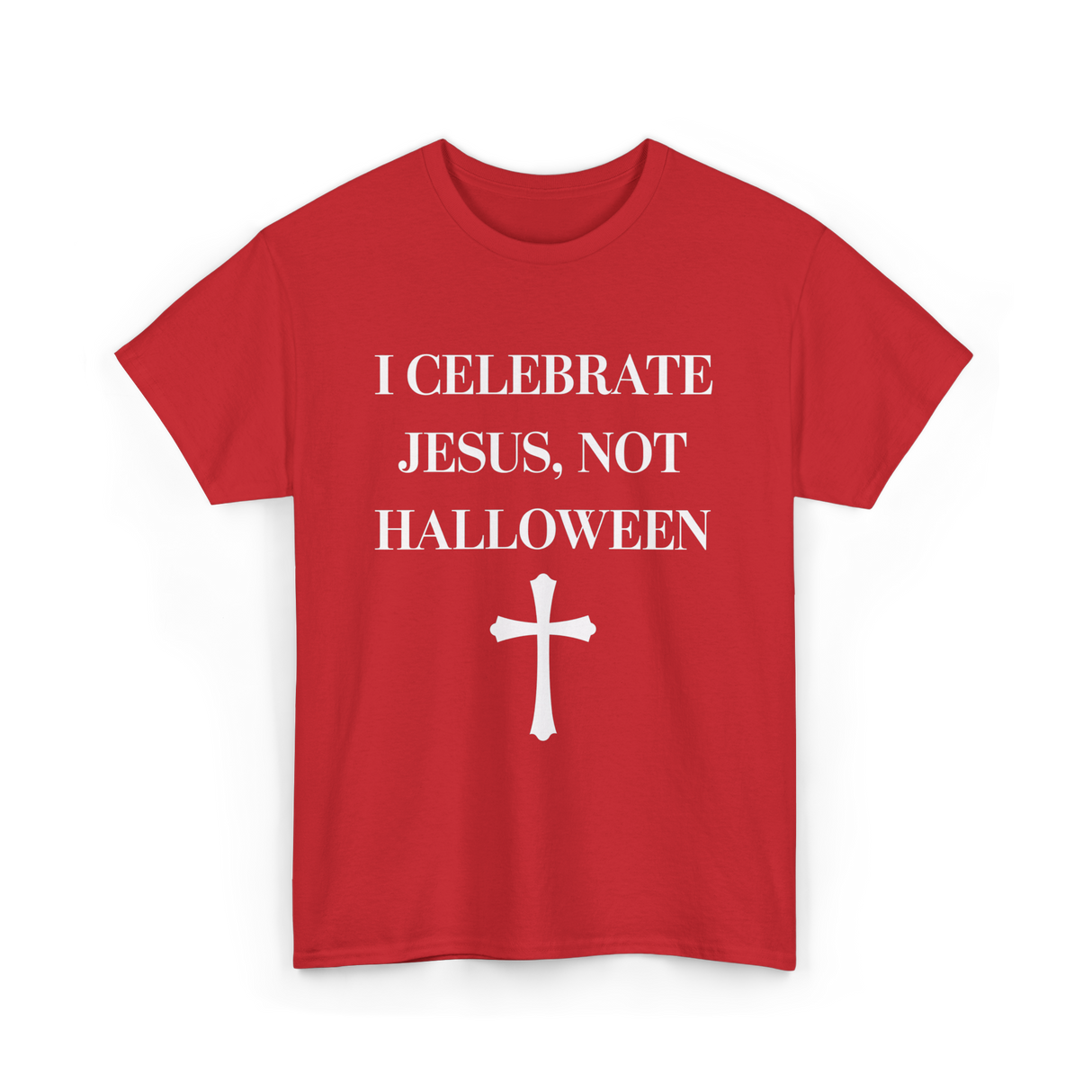 I Celebrate Jesus Christianity T-Shirt - Red