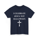 I Celebrate Jesus Christianity T-Shirt - Navy