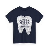 I Create Smiles Dentist Superpower T-Shirt - Navy