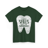 I Create Smiles Dentist Superpower T-Shirt - Forest Green