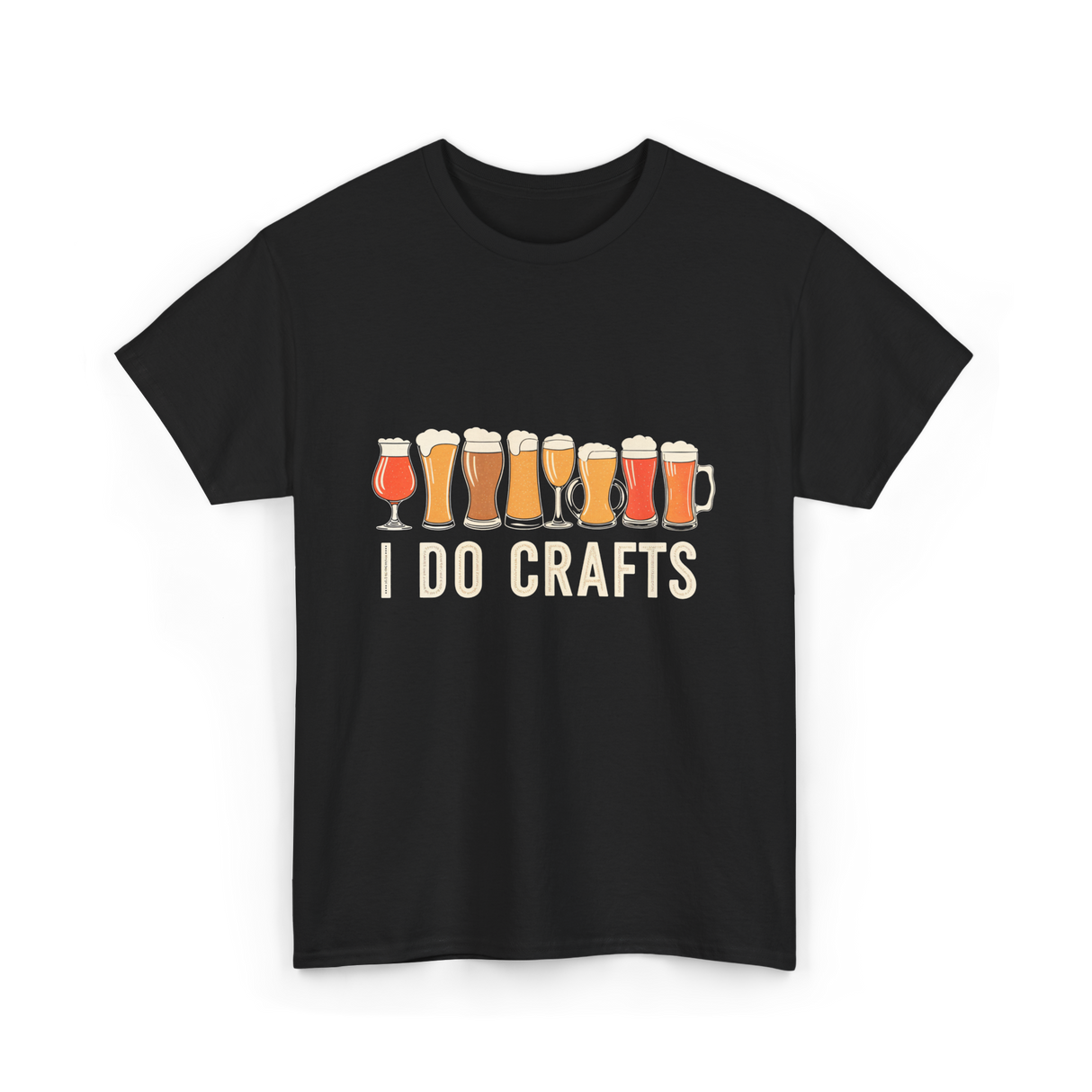 I Do Crafts Craft Beer T-Shirt - Black