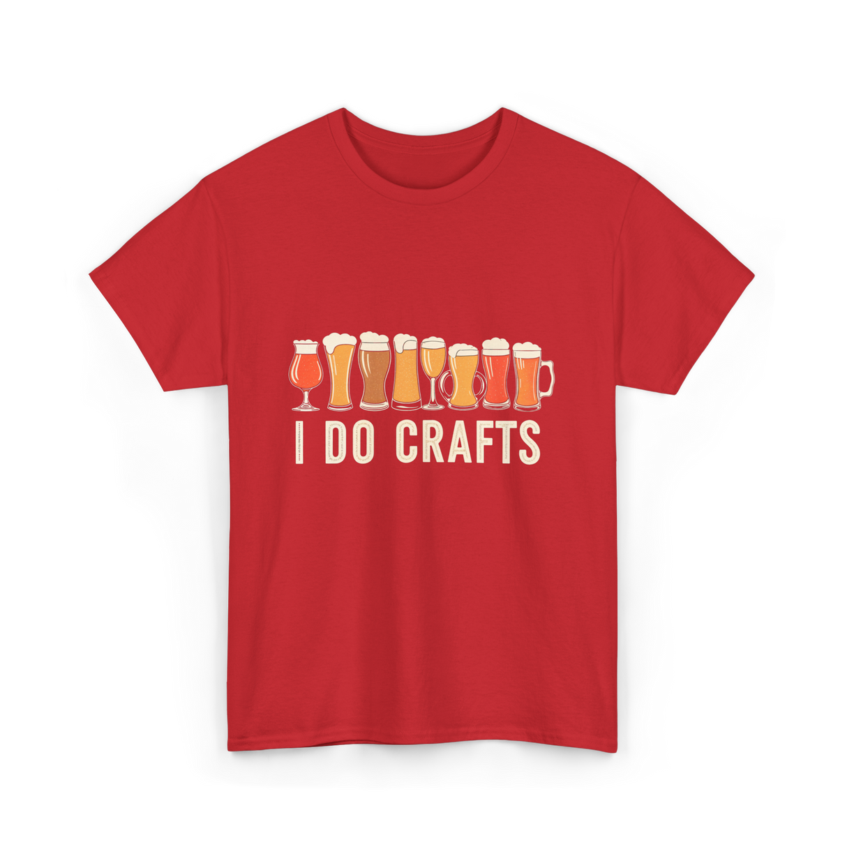 I Do Crafts Craft Beer T-Shirt - Red