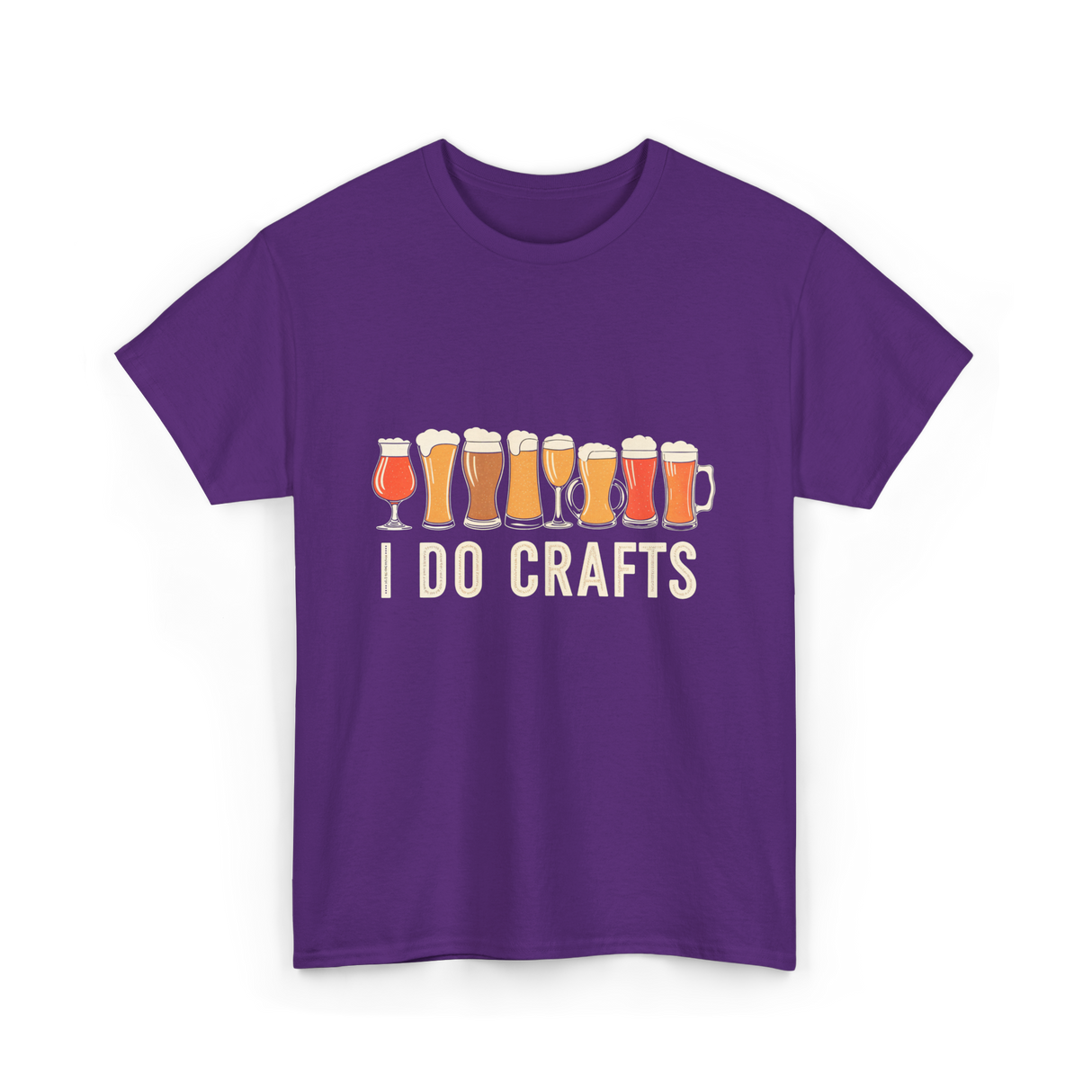 I Do Crafts Craft Beer T-Shirt - Purple