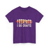 I Do Crafts Craft Beer T-Shirt - Purple