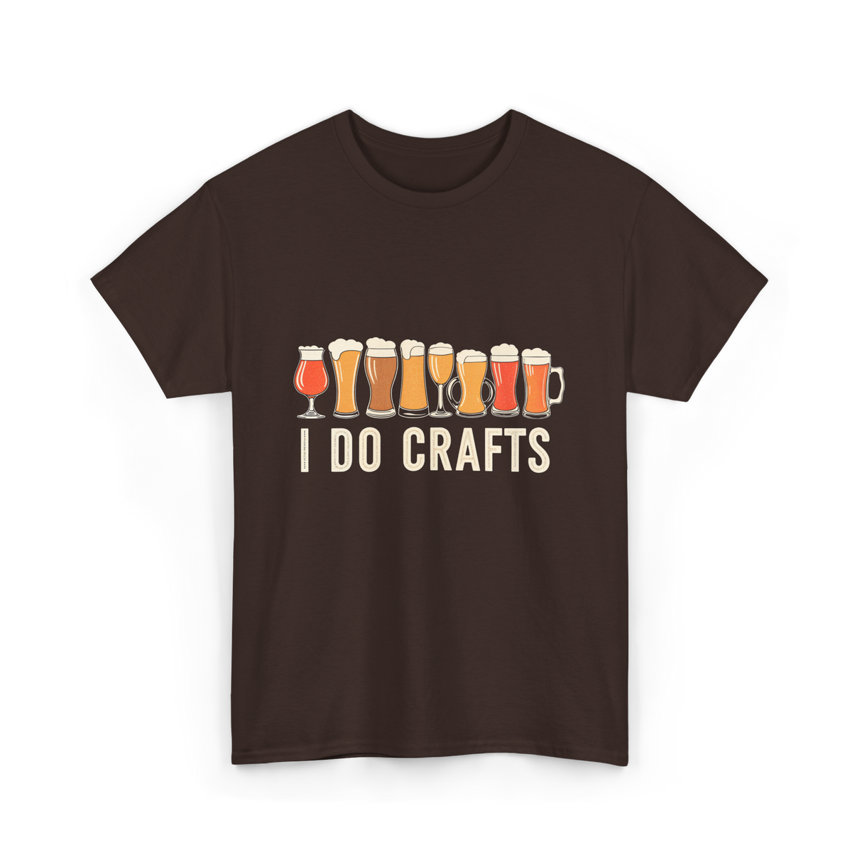 I Do Crafts Craft Beer T-Shirt - Dark Chocolate