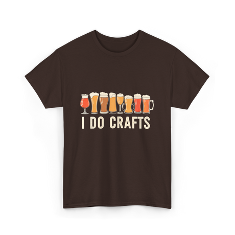 I Do Crafts Craft Beer T-Shirt - Dark Chocolate